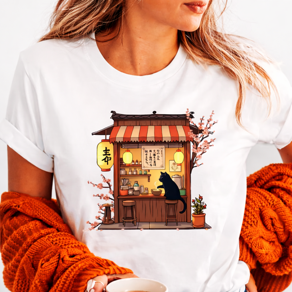 Catson RamenYako Damen T-Shirt