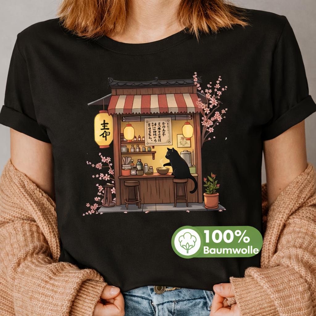 Catson RamenYako Damen T-Shirt