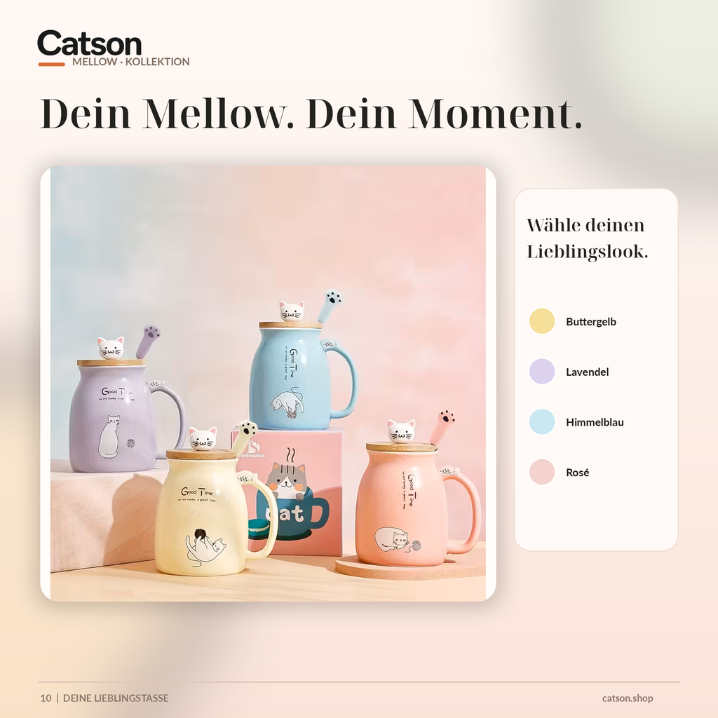 CATSON Mellow Kollektion – alle vier Farbvarianten