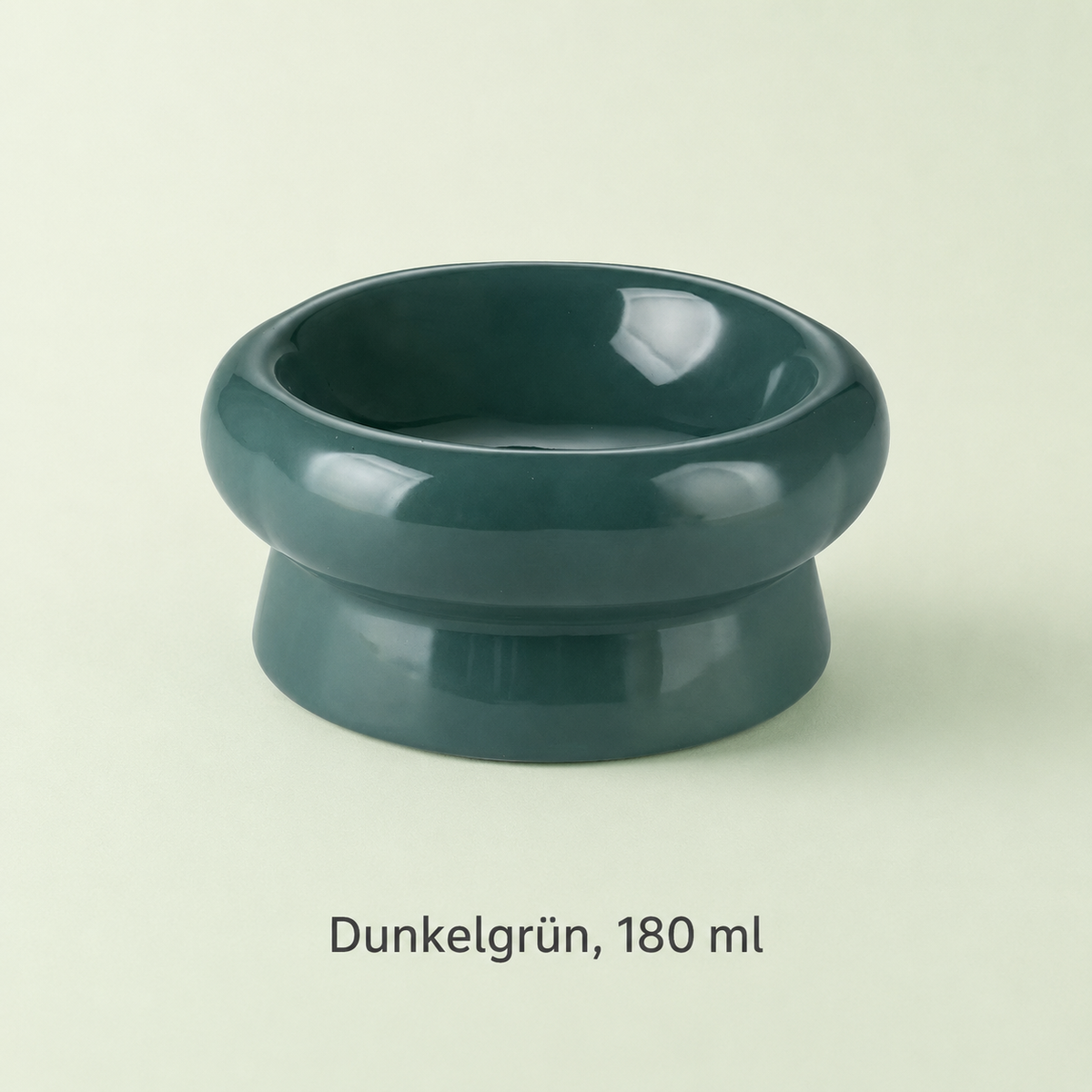 Catson Tango™ Keramik-Futternapf in Dunkelgrün mit 180 ml Fassungsvermögen