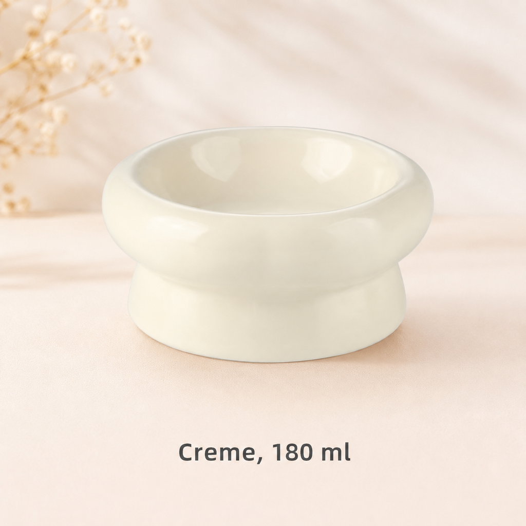 Catson Tango™ Keramik-Futternapf in Creme mit 180 ml Fassungsvermögen